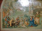 modern reredos in Flemish style - detail