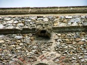 gargoyle at the top of the tower