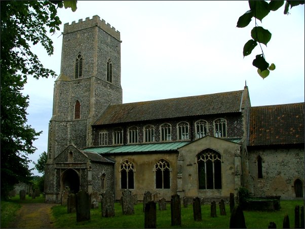 A castle surrounded; the Assumption in its round graveyard.
