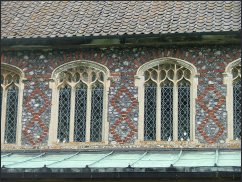 Brick detailing in the clerestory