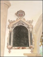 Meares memorial, south wall of chancel