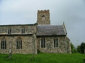tower, nave and chancel from the south