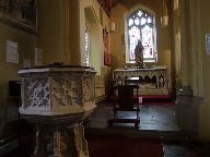 font and north aisle chapel