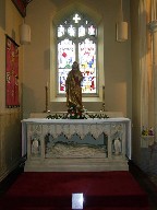 north aisle: Sacred Heart altar