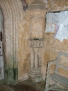 elaborate holy water stoup - surely not from here originally?