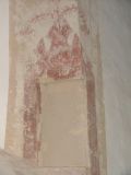 Decorated image niche in north nave window splay