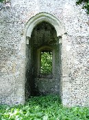 looking west: the tower arch