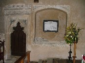 vestry door and Easter sepulchre