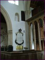 Curious: the top of the former rood apparatus.