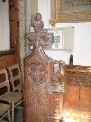 Berney arms on a chancel stall