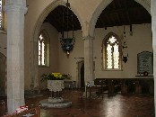 north-west corner with font