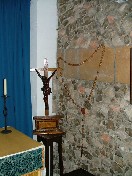 inside the tiny Walsingham chapel