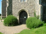 Rosemary bushes by the south door - how lovely!