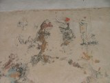 Wall painting: St Christopher (detail)