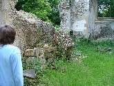 Jimmy looking towards the former south doorway