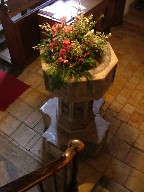 font from the gallery stairs