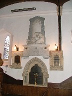 above the Atkyns/Boileau family pew