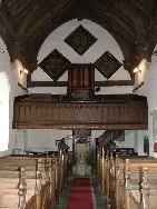 looking west, towards the gallery