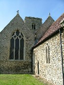 juxtaposition between aisel, tower, nave and chancel