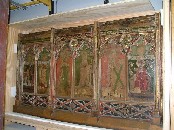 Lessingham screen: north side, I-VI (distorted slightly by perspective)