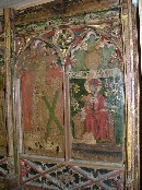 Lessingham screen: VI: St Andrew, VII St Jerome superimposed over St Peter