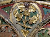 Lessingham screen:  tracery (detail)