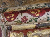 Lessingham screen: painting (detail)