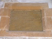"All the sittings are free" - rededication plaque