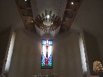 above the altar