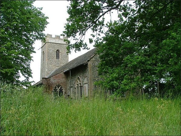 No one would know it was there. St Faith, Little Witchingham.