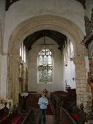 western tower under the arch