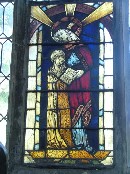 St Anne teaching the Virgin to read, a King workshop copy of a York All Saints glass