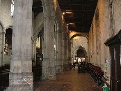 south aisle looking east