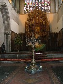 one of those big latten eagle lecterns with lion feet