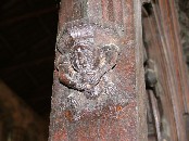 14th century chancel aisle screen detail