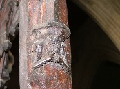 14th century chancel aisle screen detail