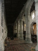 north aisle looking east