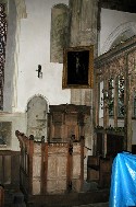 cobbled together two-decker pulpit, like Thompson (c) John Salmon