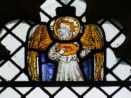 angel playing a lute