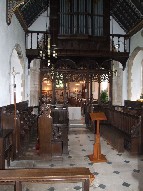 looking west in Comper's chancel