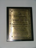 WWI brass memorial