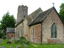 pretty red brick chancel