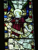 east window: the Good Sheperd gives his life for the sheep