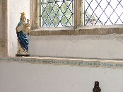Remember here Hugh Whitwham, Priest Vicar of this parish 1959-1977 who restored this chapel of the Blessed Virgin Mary for worship after 400 years of disuse