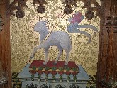 high altar detail: the Lamb of God