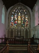 chancel with pointy reredos