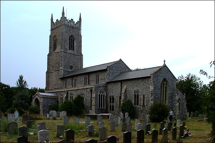 Northrepps: externally, one of the great East Anglian Perpendicular churches.