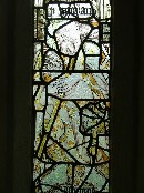 porch, west window: St James