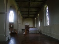 north aisle looking west