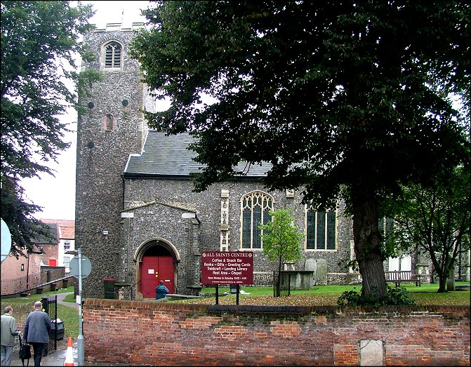 All Saints: shy behind trees